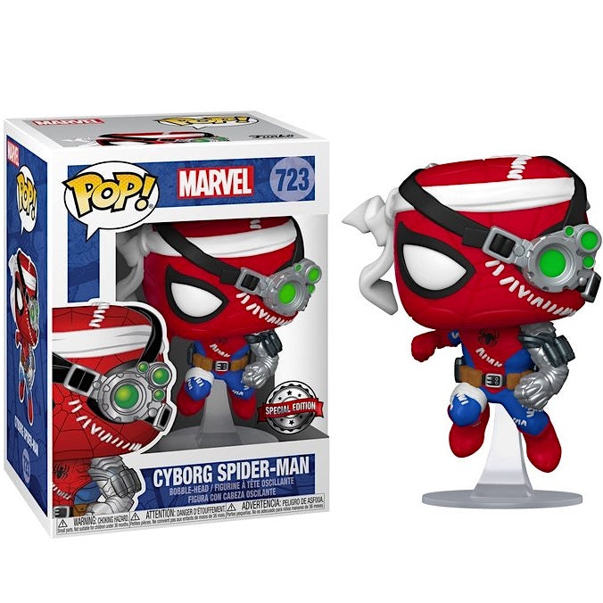 Funko Pop! Marvel (723) Cyborg Spider-Man Special Edition Vinyl 9cm Figure