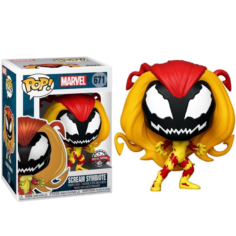 Funko Pop! Marvel (671) Scream Symbiote Special Edition Bobble-Head Figure