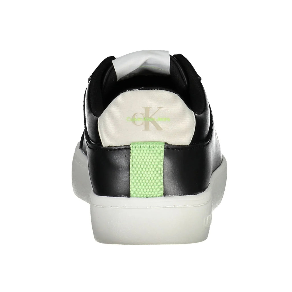 CALVIN KLEIN Scarpe Sneakers Donna Nere con Dettagli a Contrasto