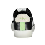 CALVIN KLEIN Scarpe Sneakers Donna Nere con Dettagli a Contrasto