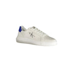 CALVIN KLEIN Scarpe Sneakers Uomo Bianche con Dettagli a Contrasto