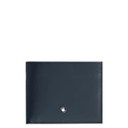 Montblanc 6-pocket Meisterstück velvet blue leather wallet 220446