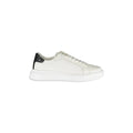 CALVIN KLEIN Men's White Lace-up Sneakers with Logo