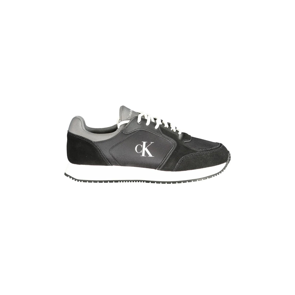 CALVIN KLEIN Sneakers Uomo Nere con Dettagli Grigi e Bianchi