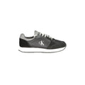 CALVIN KLEIN Sneakers Uomo Nere con Dettagli Grigi e Bianchi