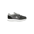 CALVIN KLEIN Sneakers Uomo Nere con Dettagli Grigi e Bianchi