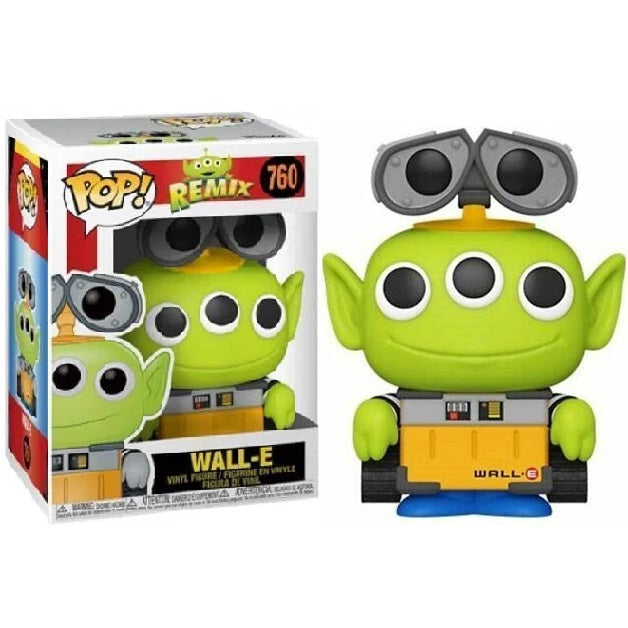 Funko Pop! Pixar Disney Remix (760) Alien As Wall-E Figure 9Cm Collectible Statue