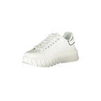 GAELLE PARIS Scarpe Sneakers Donna Bianche con Dettagli a Contrasto