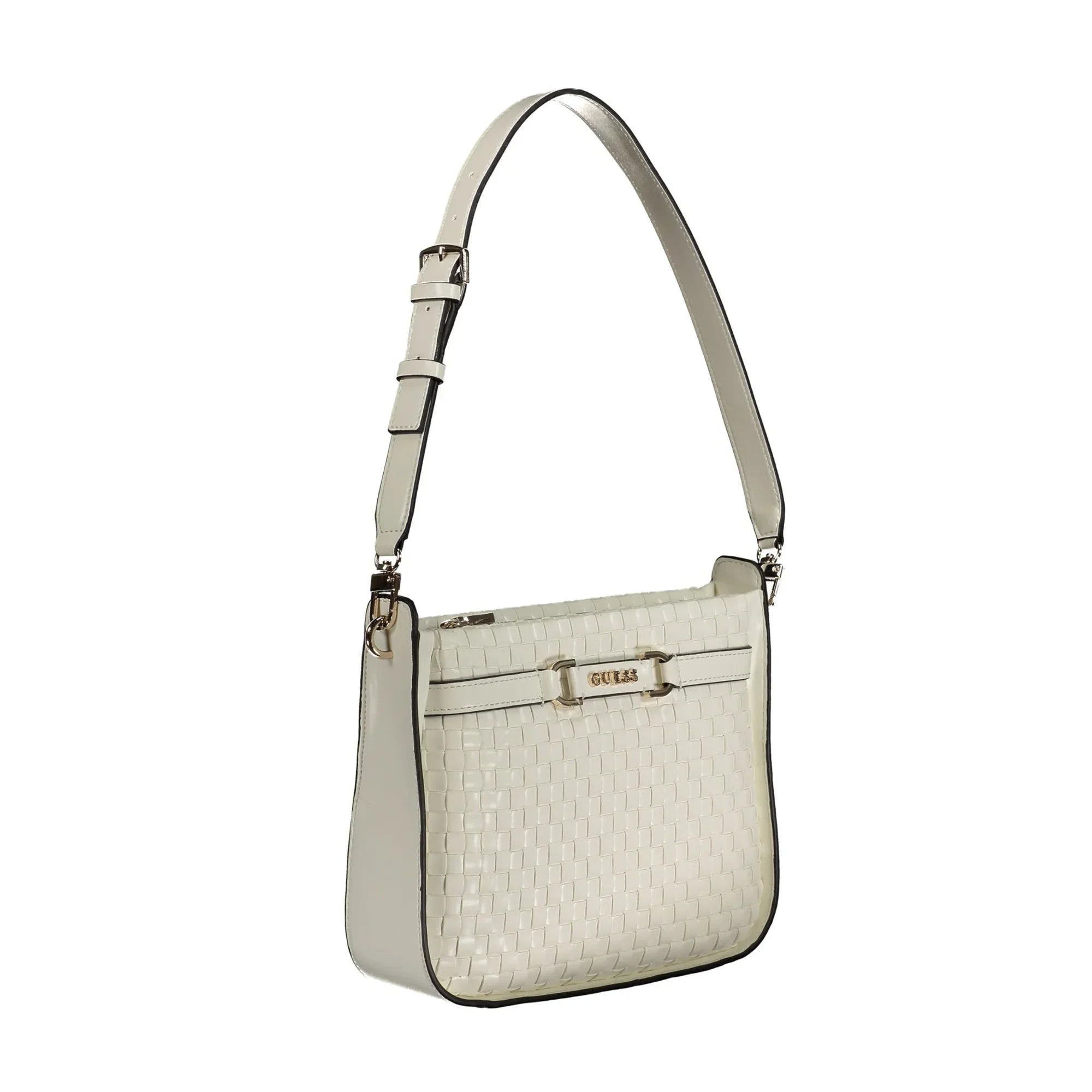 GUESS JEANS Women's MAJKA White Bag with Adjustable Handle