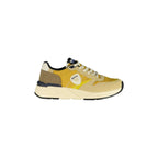 BLAUER Sneakers Uomo Beige con Dettagli Senape e Logo