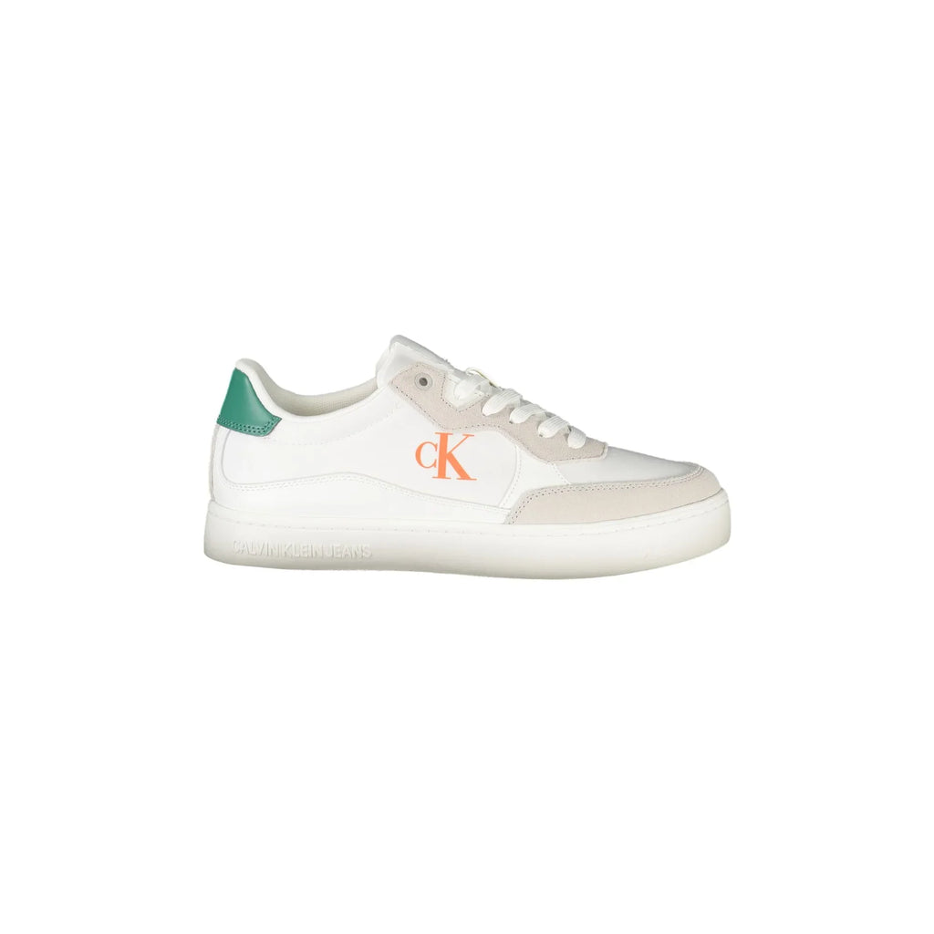 CALVIN KLEIN Sneakers Uomo Bianche con Lacci e Dettagli