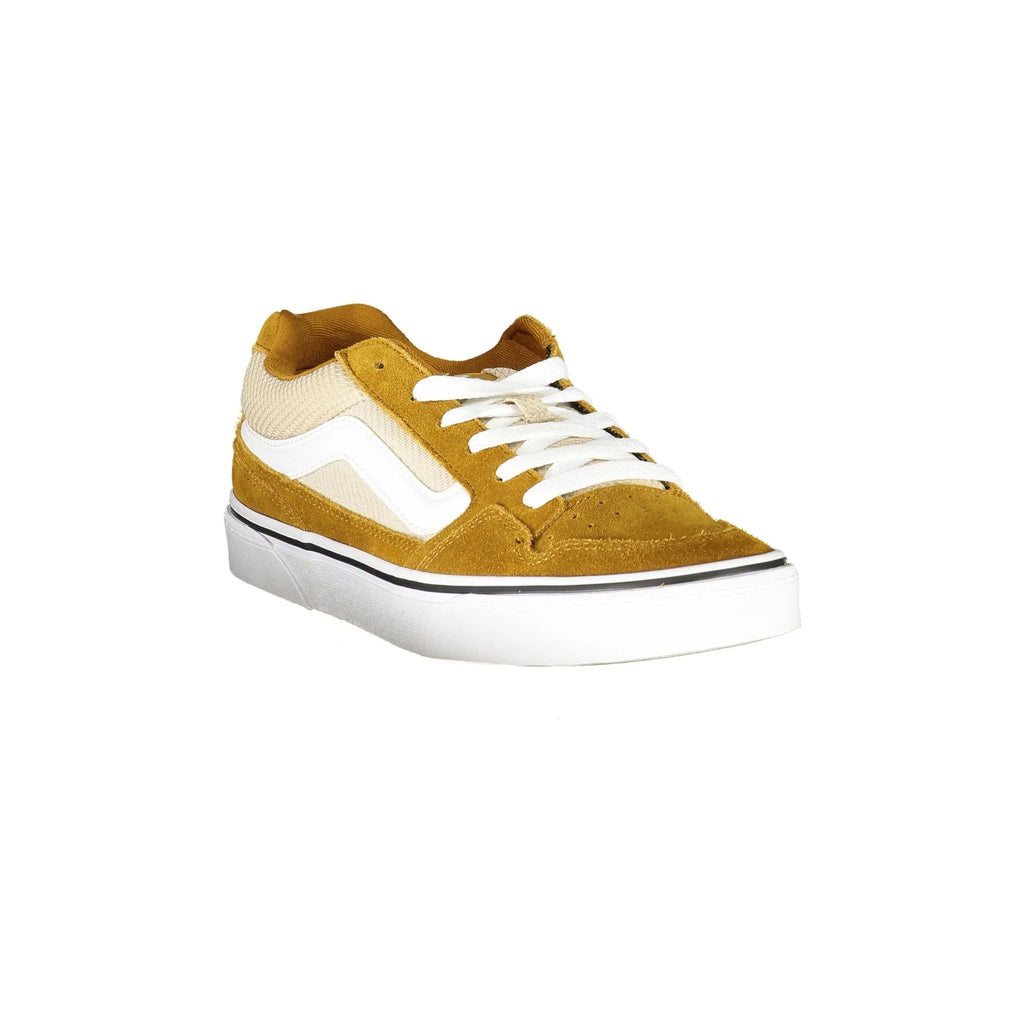 VANS Scarpe Sportive Uomo Gialle con Lacci e Dettagli a Contrasto
