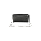 Calvin Klein Women's Black Crossbody Bag with Chain and Contrast Details