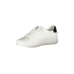 CALVIN KLEIN Women's White Lace-up Sneakers with Logo