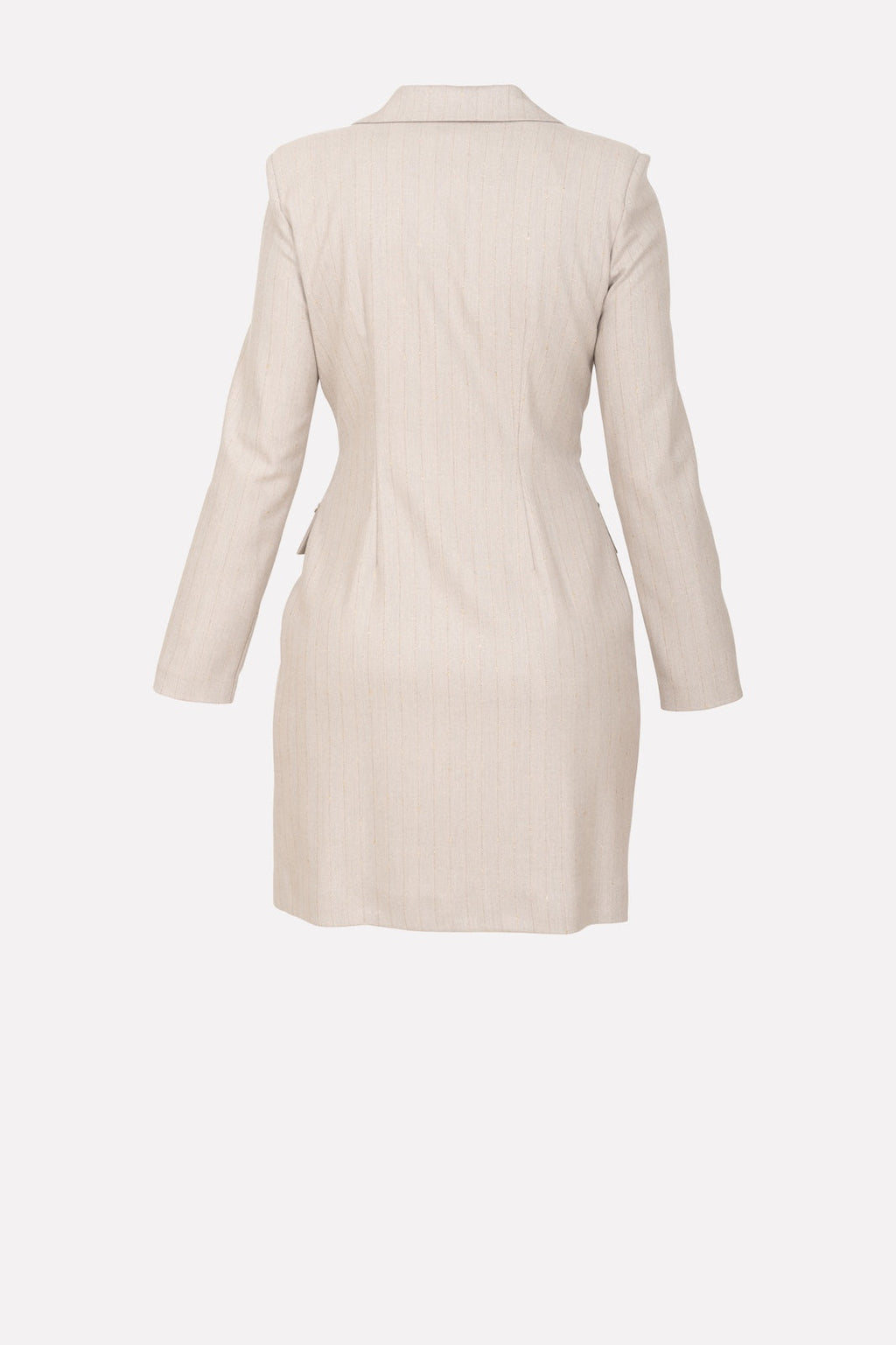Elegant pinstripe double-breasted suit with lurex thread for special occasions