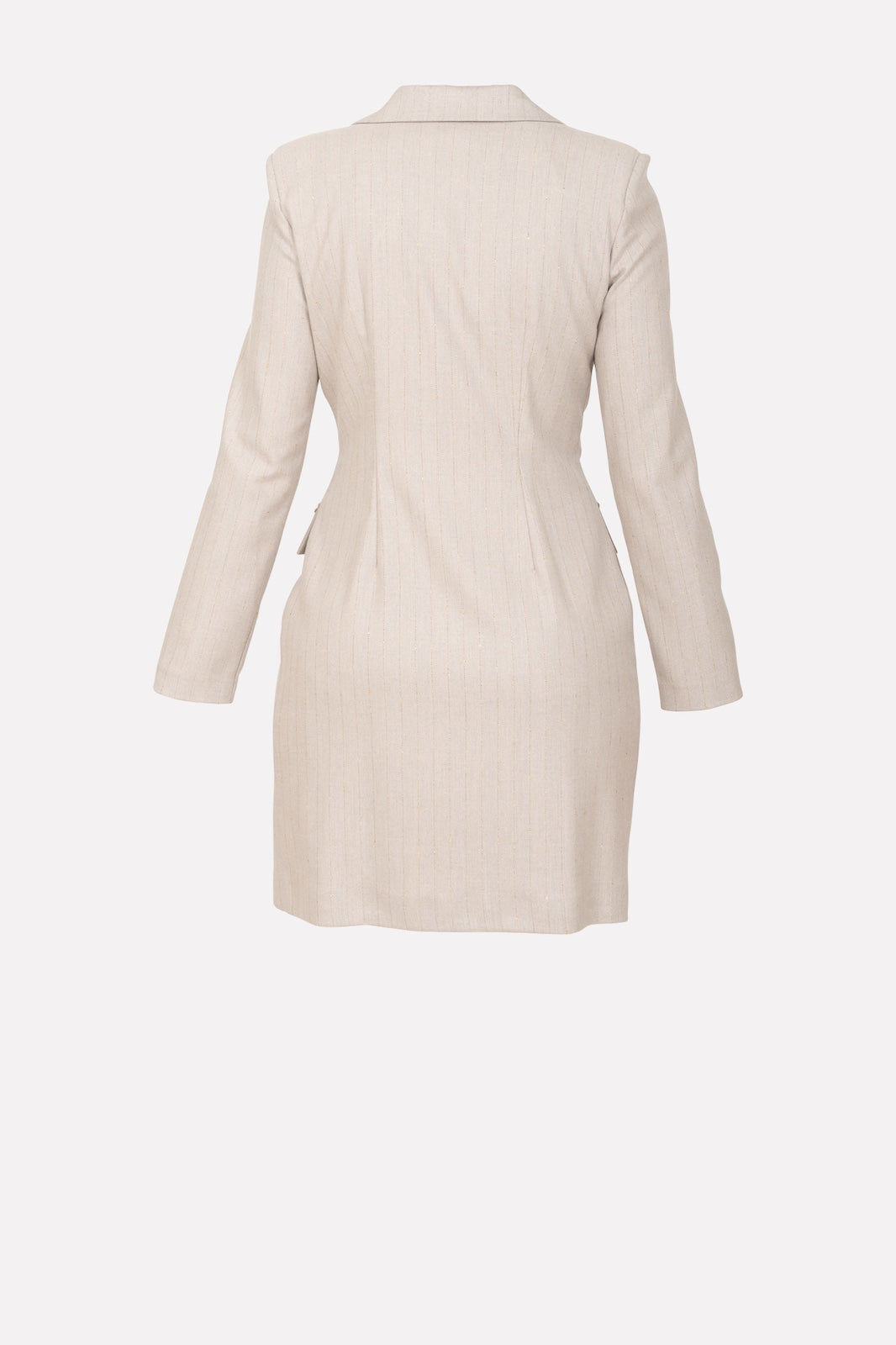 Elegant pinstripe double-breasted suit with lurex thread for special occasions