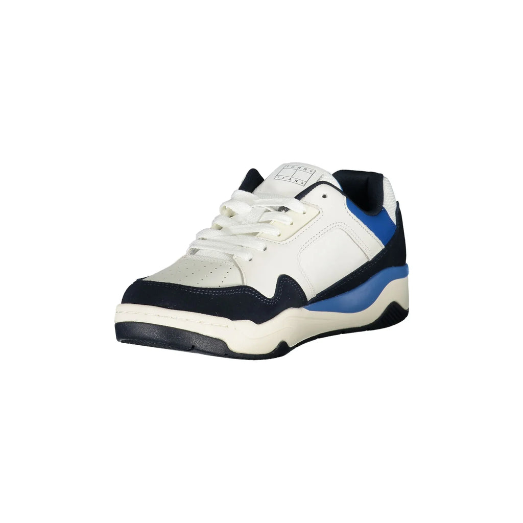 TOMMY HILFIGER Scarpe Sneakers Uomo Blu con Dettagli a Contrasto
