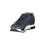 BLAUER Sneakers Uomo Blu con Lacci e Dettagli a Contrasto