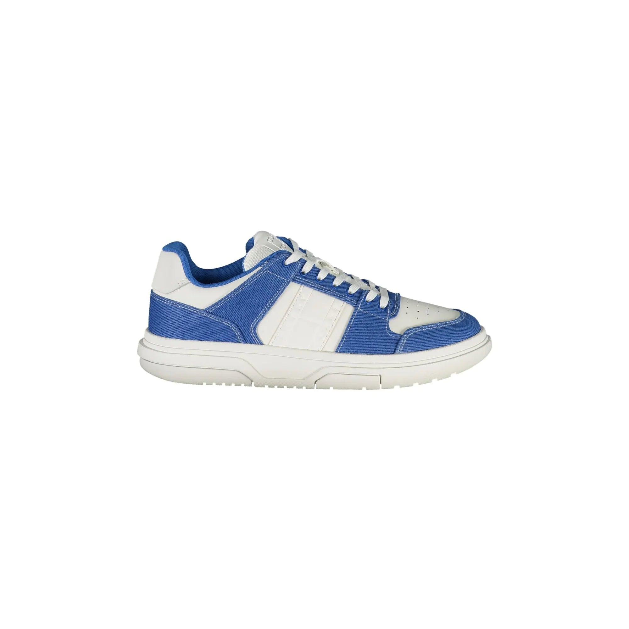TOMMY HILFIGER Men's White Athletic Shoe with Contrast Details