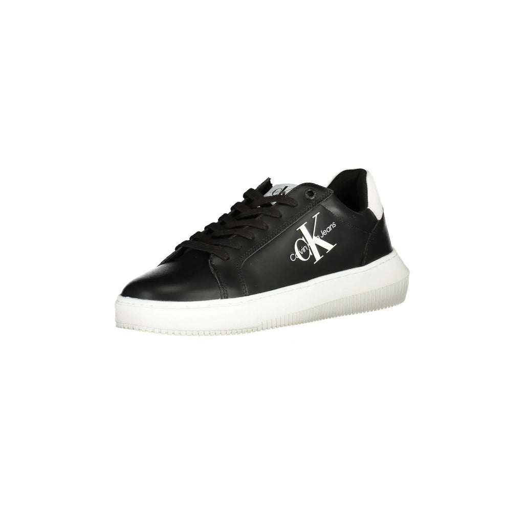 CALVIN KLEIN Scarpe Sneakers Uomo Nere con Dettagli a Contrasto e Logo