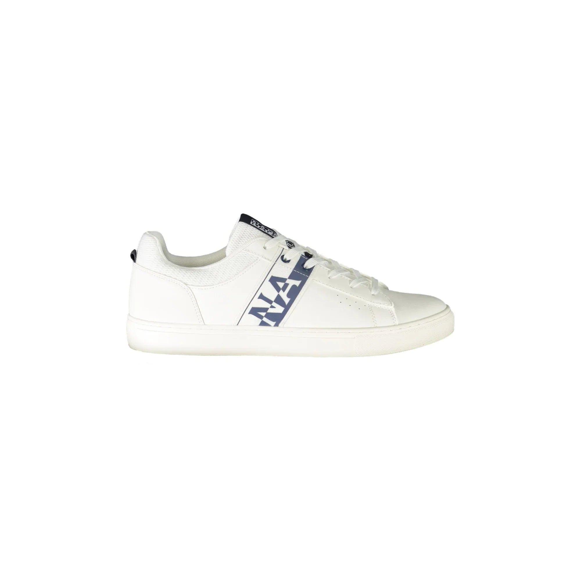 NAPAPIJRI SHOES Men's White Athletic Shoe with Contrast Details