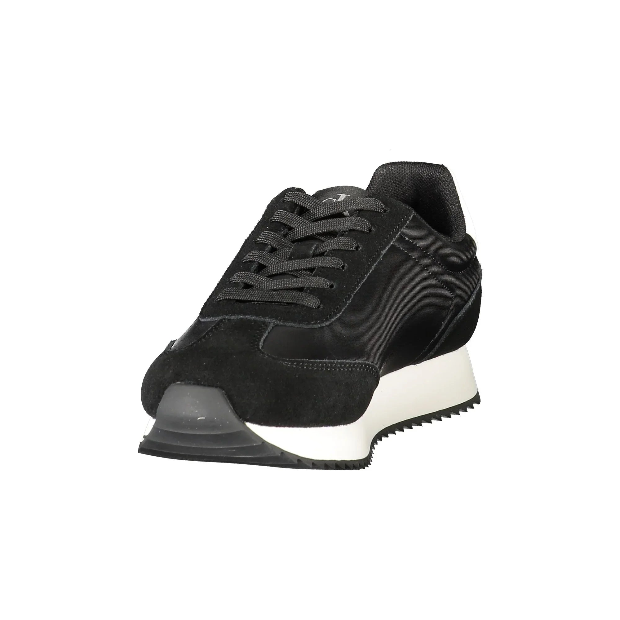 CALVIN KLEIN Women's Black Sneakers with Contrast Details