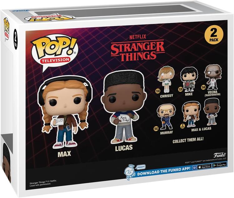 Funko Pop! Television Stranger Things (2 Pack) Max & Lucas Figure 9cm Netflix