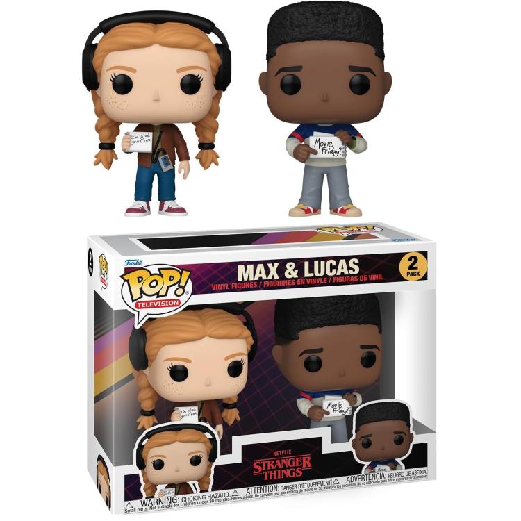Funko Pop! Television Stranger Things (2 Pack) Max & Lucas Figure 9cm Netflix