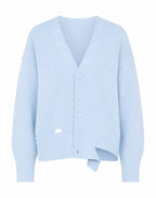 MM6 MAISON MARGIELA Cardigan con Motivo Distressed Froth Blue