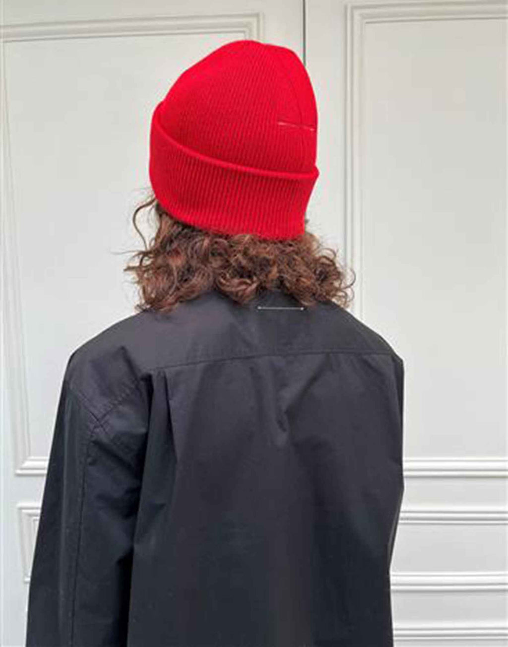 MM6 MAISON MARGIELA Berretto Stitch Line Rosso