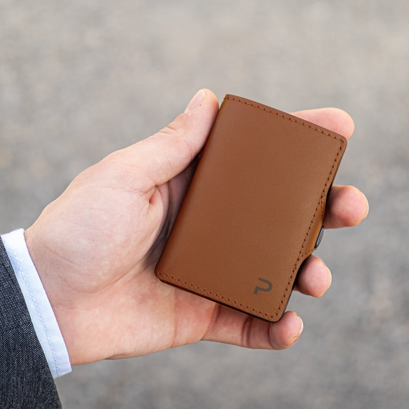 KLIK Mini with Coin Purse Mirum Cognac