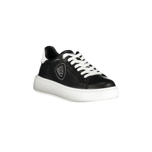 BLAUER Women's Black Athletic Shoes with Rhinestones and White Details