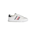 TOMMY HILFIGER Scarpe Sneakers Uomo Bianche con Dettagli a Contrasto