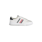 TOMMY HILFIGER Scarpe Sneakers Uomo Bianche con Dettagli a Contrasto