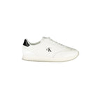 CALVIN KLEIN Sneakers Uomo Bianche con Dettagli Neri e Logo
