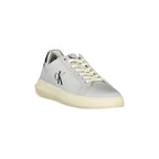 CALVIN KLEIN Scarpe Sneakers Uomo Grigie con Dettagli a Contrasto e Plantare Removibile