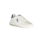 CALVIN KLEIN Scarpe Sneakers Uomo Bianche con Dettagli a Contrasto