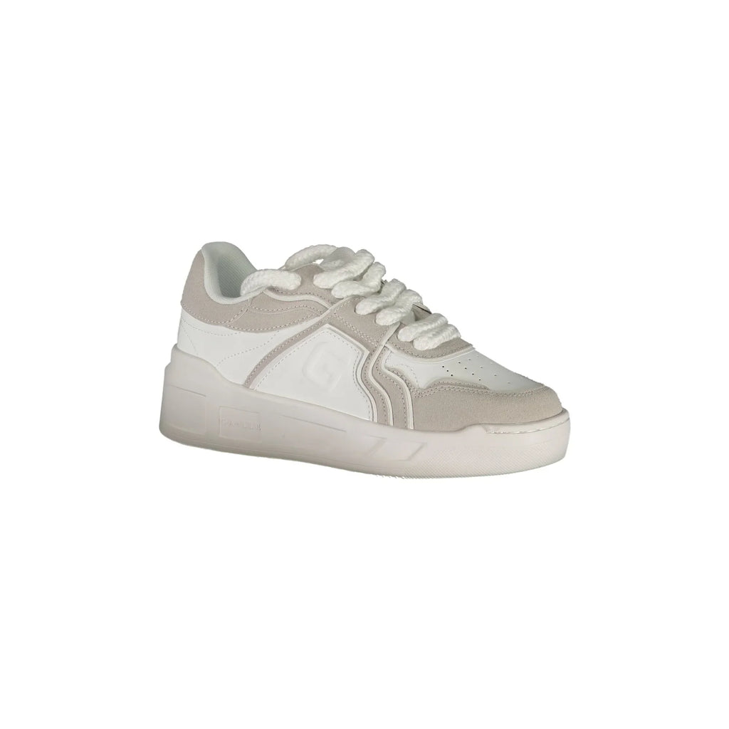 GAELLE PARIS Scarpe Sneakers Donna Bianche con Dettagli a Contrasto