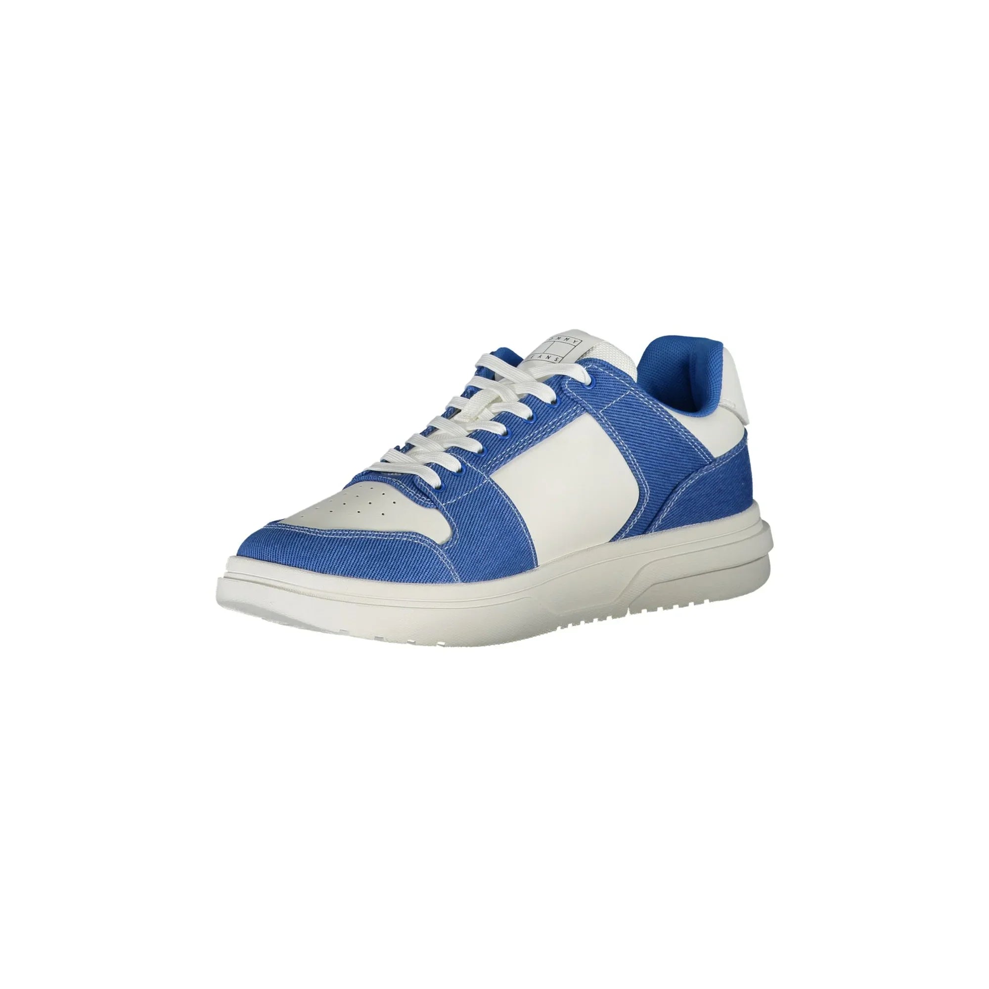 TOMMY HILFIGER Men's White Athletic Shoe with Contrast Details
