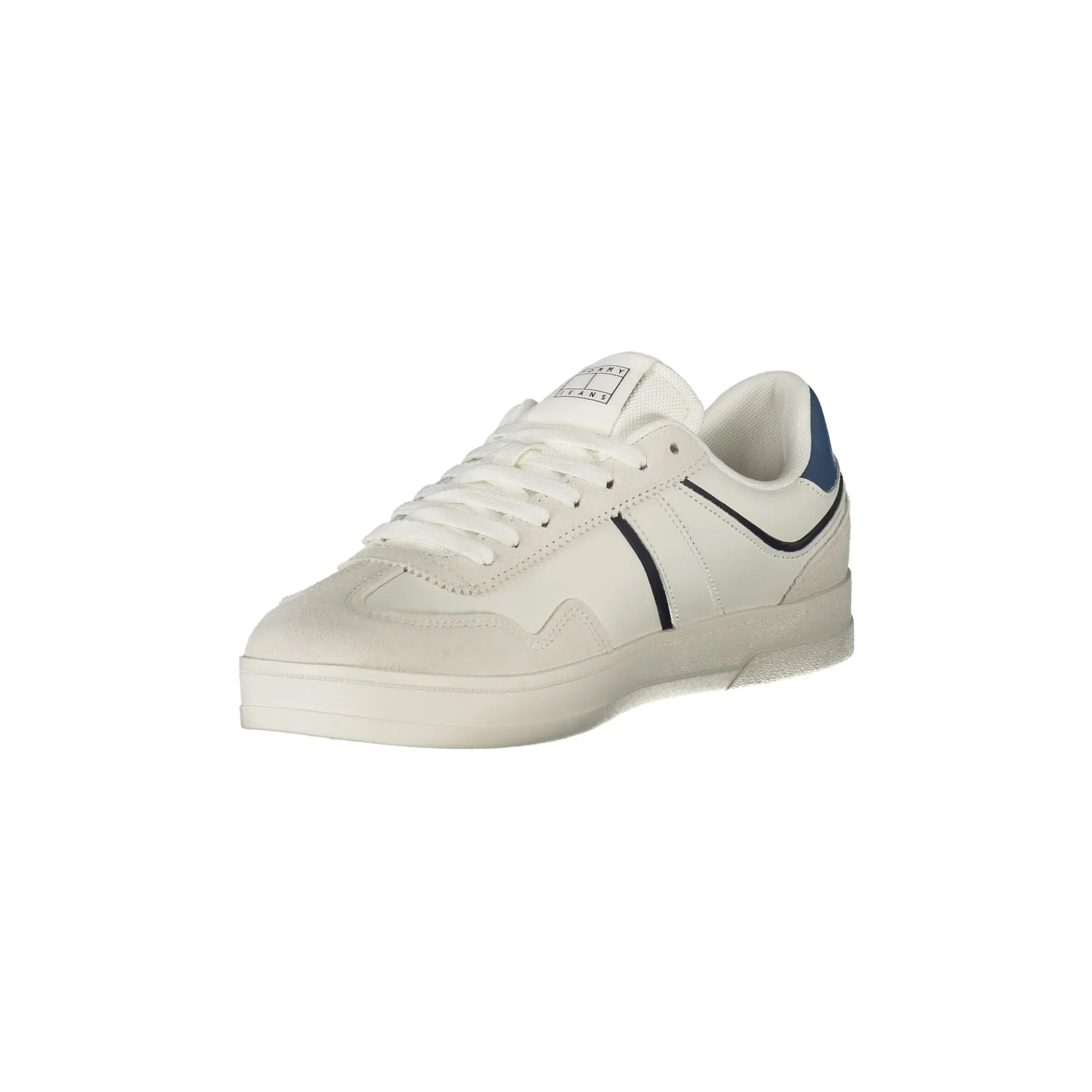 TOMMY HILFIGER Men's White Sneakers with Contrast Details