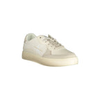 CALVIN KLEIN Scarpe Sneakers Uomo Bianche con Dettagli a Contrasto