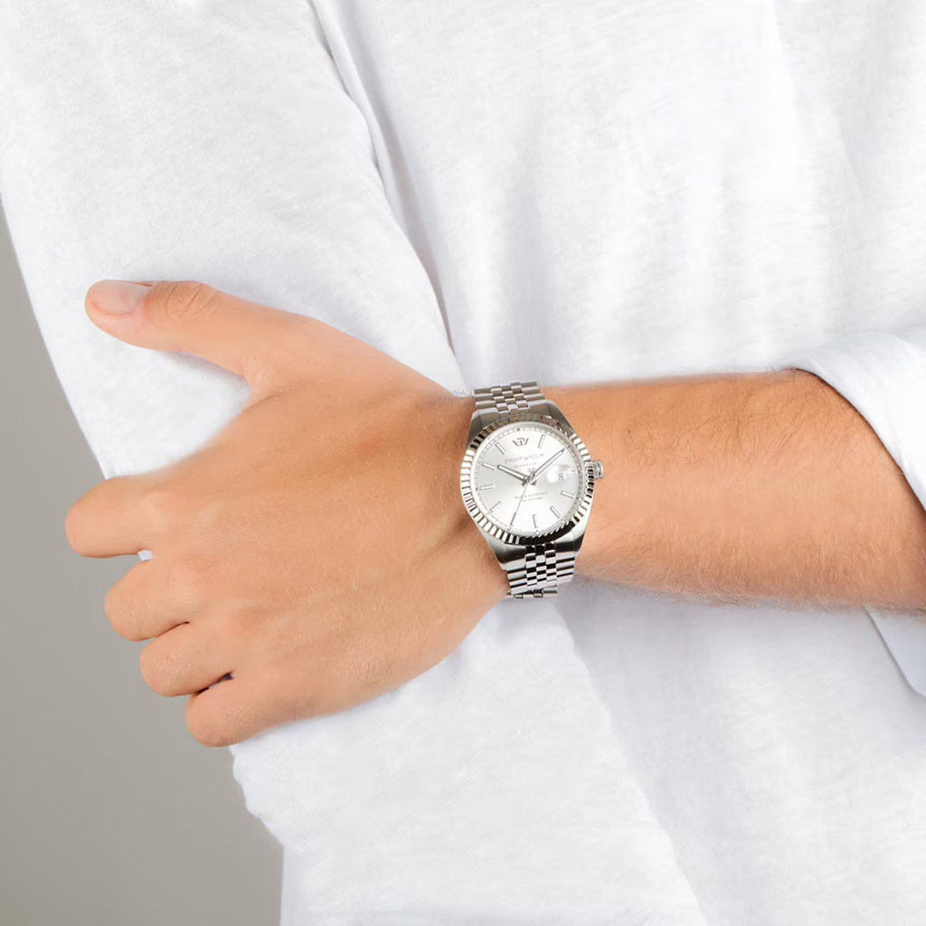 Philip Watch Caribe Automatic Silver R82 jubilee datejust