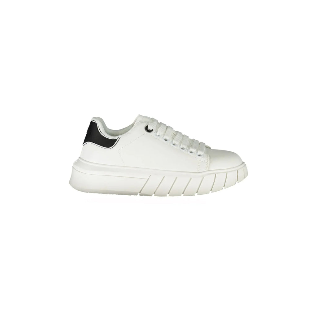 GAELLE PARIS Scarpe Sneakers Donna Bianche con Dettagli a Contrasto