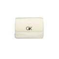 Calvin Klein Women's Beige Bag with Chain Handle and Removable Shoulder Strap