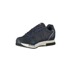 BLAUER Sneakers Uomo Blu con Lacci e Dettagli a Contrasto