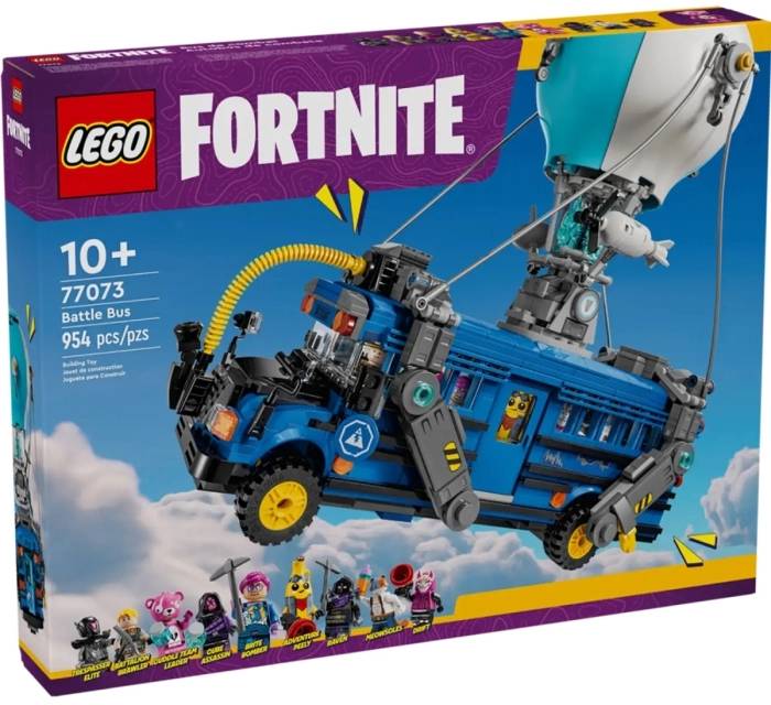 Lego Fortnite 77073 Battle Bus 10+ (Battle Bus) Building 954 Pcs