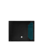 Montblanc 6-compartment wallet with removable card holder Soft Blue Legion 198745