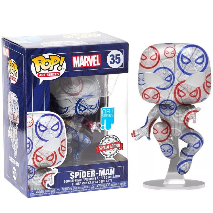 Funko Pop! Art Series Marvel - (35) Spider-Man Special Edition Vinyl Figure 9cm