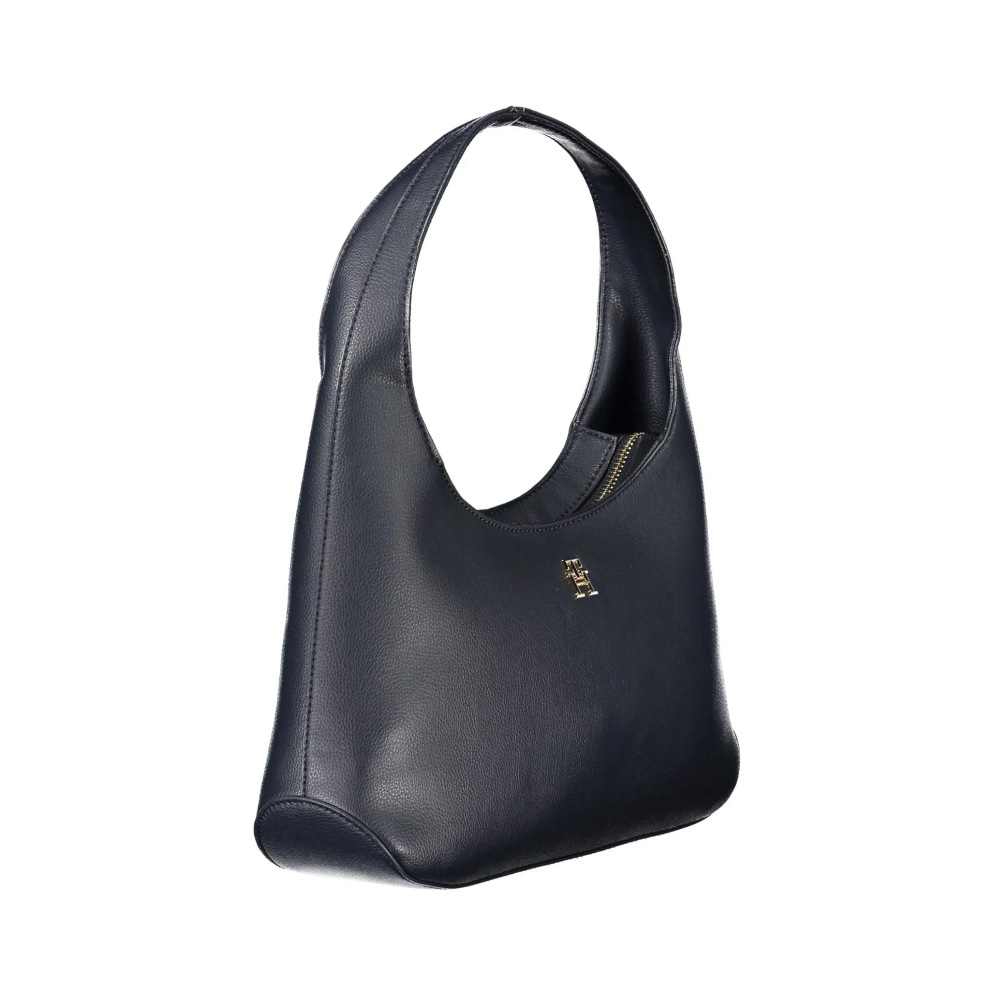 TOMMY HILFIGER Women's Black Shoulder Bag with Zip