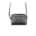 CALVIN KLEIN Women's Black Crossbody Bag with Zip and Contrast Details